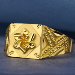 22KT Gold Hallmark Classic Mens Plain Ring MPR247