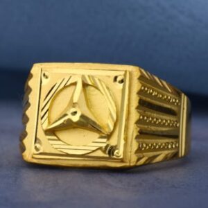 22KT Gold Hallmark Mens Plain Ring MPR246