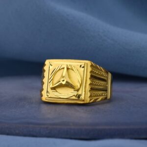 22KT Gold Hallmark Mens Plain Ring MPR246