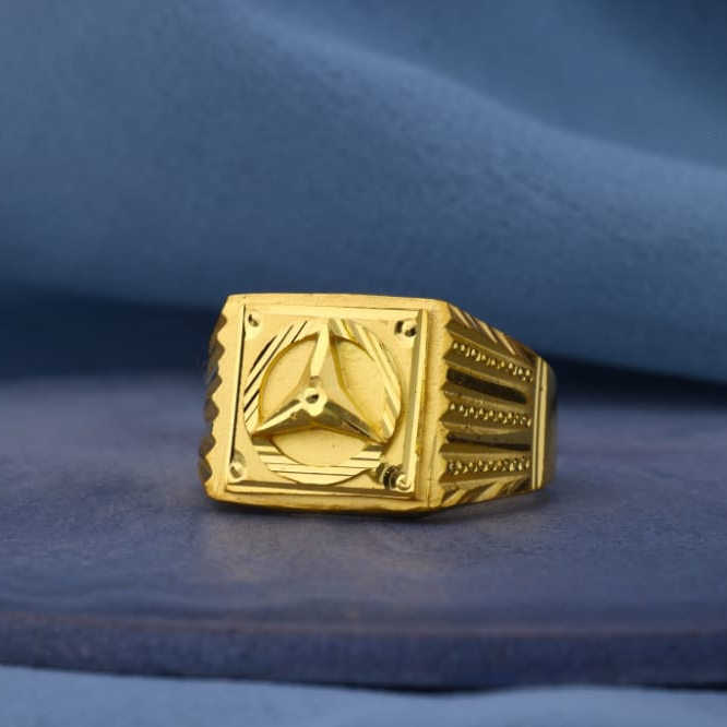 22KT Gold Hallmark Mens Plain Ring MPR246