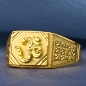 22KT Gold Mens Designer Plain Ring MPR240