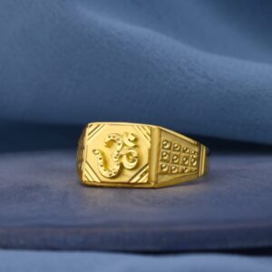 22KT Gold Mens Designer Plain Ring MPR240