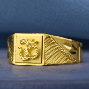 22KT Gold Mens Plain Ring MPR238