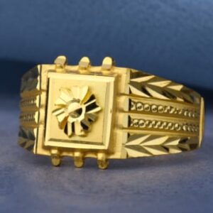 916 gold hallmark classic mens plain ring mpr236