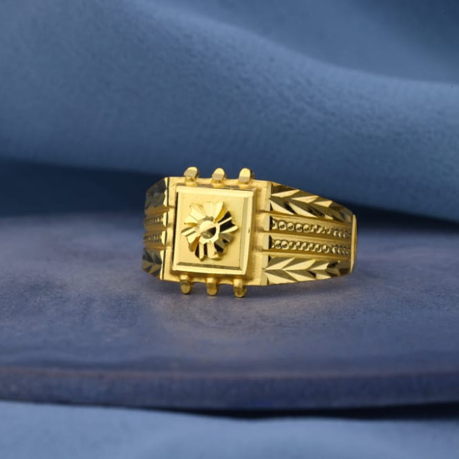 916 gold hallmark classic mens plain ring mpr236
