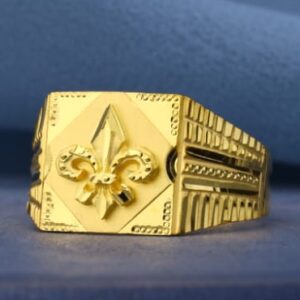 916 Gold Hallmark Exclusive Mens Plain Ring MPR234