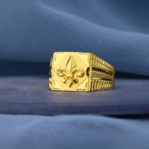 916 Gold Hallmark Exclusive Mens Plain Ring MPR234