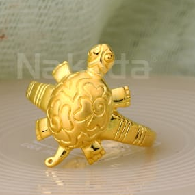 22KT Gold Mens Gorgeous Plain Ring MPR200
