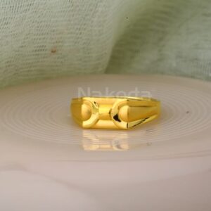22kt gold mens fancy plain ring mpr199