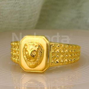 22kt gold mens exclusive plain ring mpr198