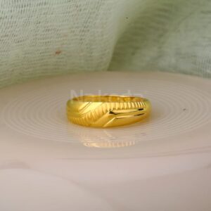 22KT Gold Mens Plain Ring MPR194