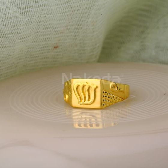 916 gold cz hallmark mens designer plain ring mpr188