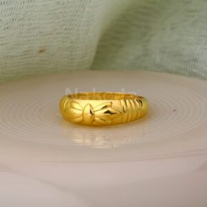 916 Gold CZ Hallmark Mens Plain Ring MPR185