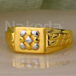 916 Gold Hallmark Mens Designer Plain Ring MPR170