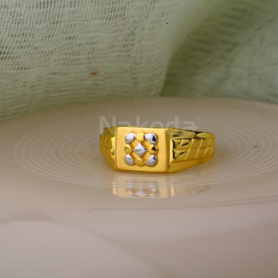 916 Gold Hallmark Mens Designer Plain Ring MPR170