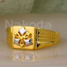 916 Gold Mens Fancy Plain Ring MPR166