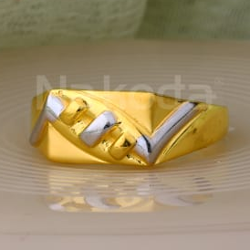 916 Gold Mens Plain Ring MPR160