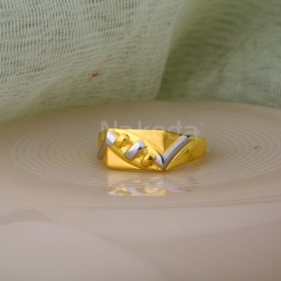 916 Gold Mens Plain Ring MPR160