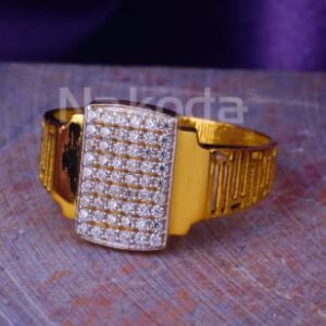 22KT Gold Hallmark Fancy Mens Ring MR988