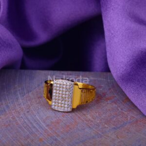 22KT Gold Hallmark Fancy Mens Ring MR988