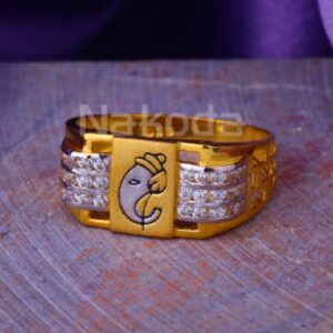 22KT Gold Hallmark Fancy Mens Ring MR986