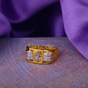 22KT Gold Hallmark Fancy Mens Ring MR986