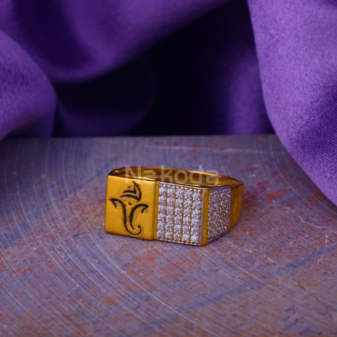 22KT Gold Hallmark Classic Mens Ring MR982