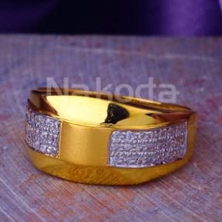 22KT Gold Hallmark Mens Ring MR980 - Image 2