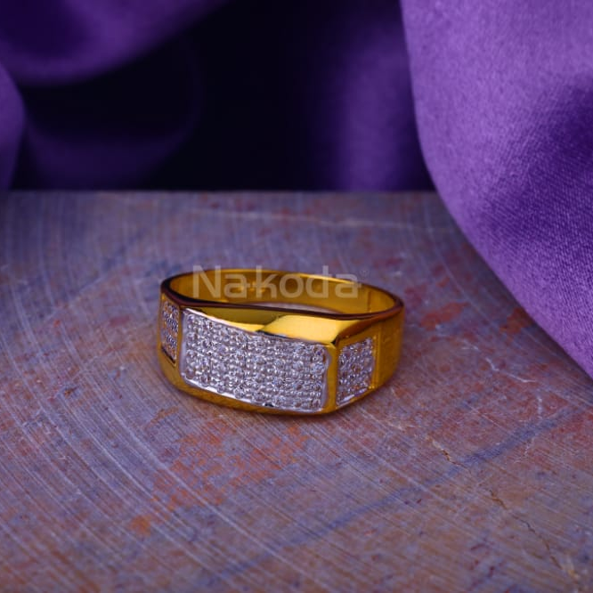22KT Gold Mens Delicate Ring MR975