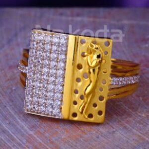 916 Gold CZ Mens Ring MR964