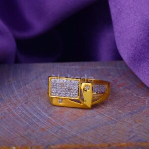 916 Gold Hallmark Classic Mens Ring MR957