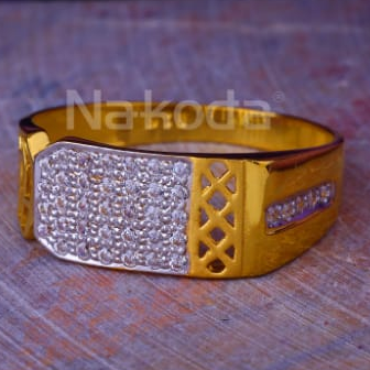 916 Gold Mens Designer Ring MR950 - Image 2