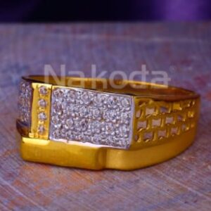 22KT Gold CZ Mens Fancy Ring MR937