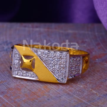 22KT Gold CZ Mens Designer Ring MR934 - Image 2