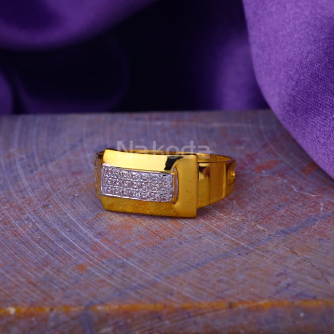 22KT Gold Hallmark Stylish Mens Ring MR931