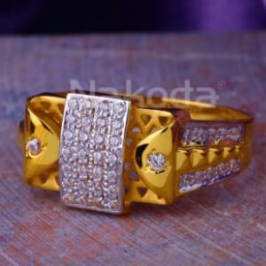 22KT Gold Mens Stylish Ring MR924