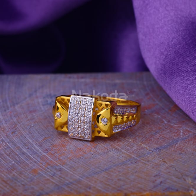 22KT Gold Mens Stylish Ring MR924