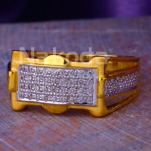916 Gold CZ Hallmark Mens Delicate Ring MR915