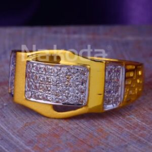 916 Gold CZ Mens Exclusive Ring MR909