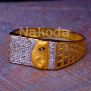 916 Gold Hallmark Mens Stylish Ring MR903