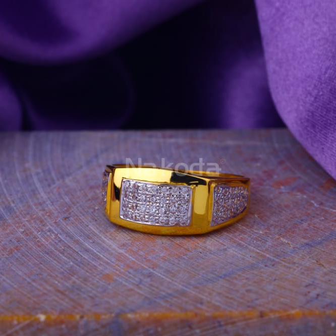 916 Gold Hallmark Mens Fancy Ring MR901