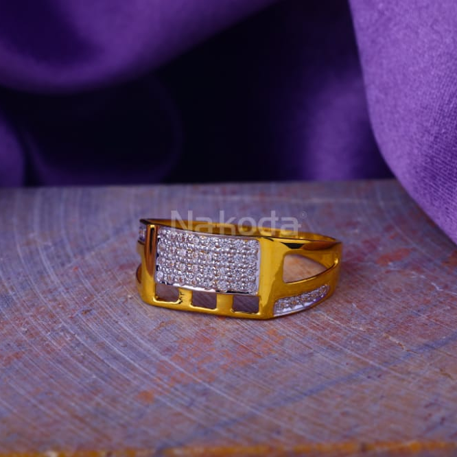 916 Gold Hallmark Mens Delicate Ring MR899