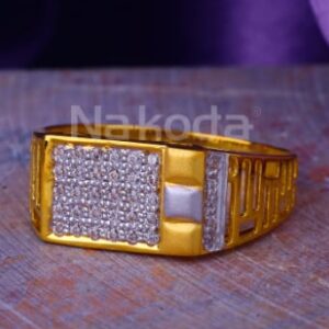 916 Gold Hallmark Mens Designer Ring MR898