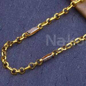 22KT Mens Gold Stylish Chain MCH880