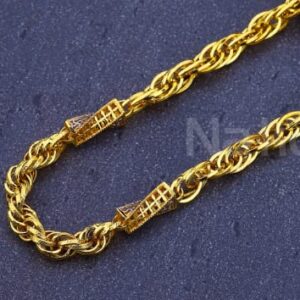 22kt mens gold delicate chain mch875