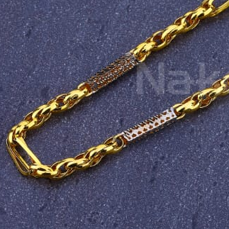 22KT Mens Gold Chain MCH872 - Image 2