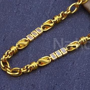 916 Mens Gold CZ Hallmark Gorgeous Chain MCH870 - Image 2