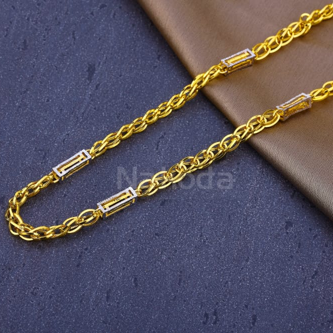 916 Mens Gold CZ Hallmark Classic Chain MCH865
