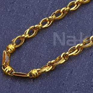 916 Mens Gold CZ Hallmark Chain MCH864 - Image 2