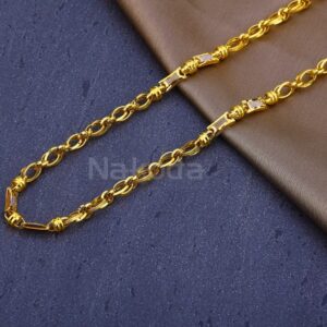 916 Mens Gold CZ Hallmark Chain MCH864